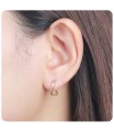Silver Hoop Earring HO-2615